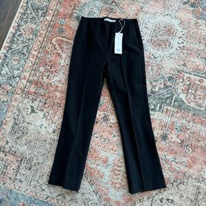 NWT VINCE kick flare crop pant black size small